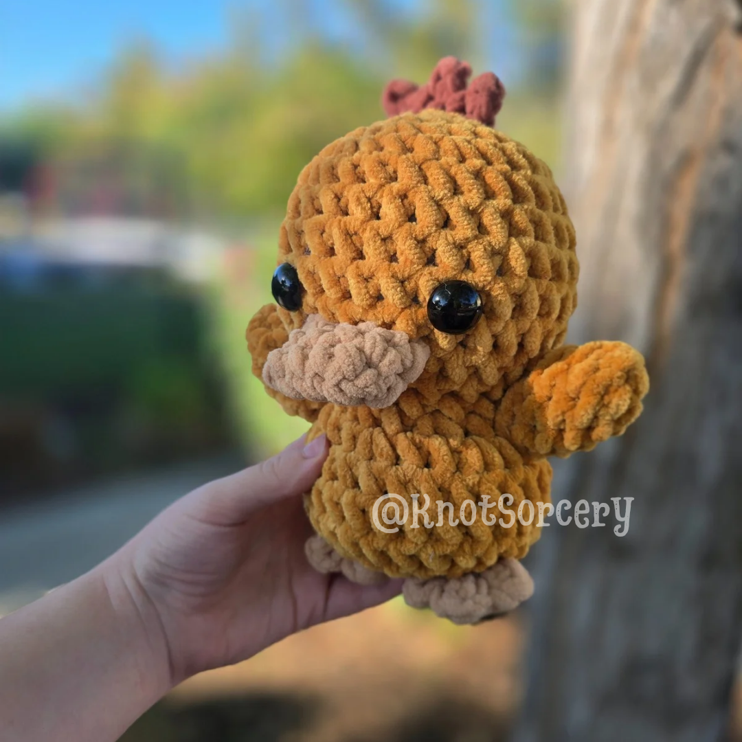 Pokémon Psyduck Inspired OoaK Crochet Companion