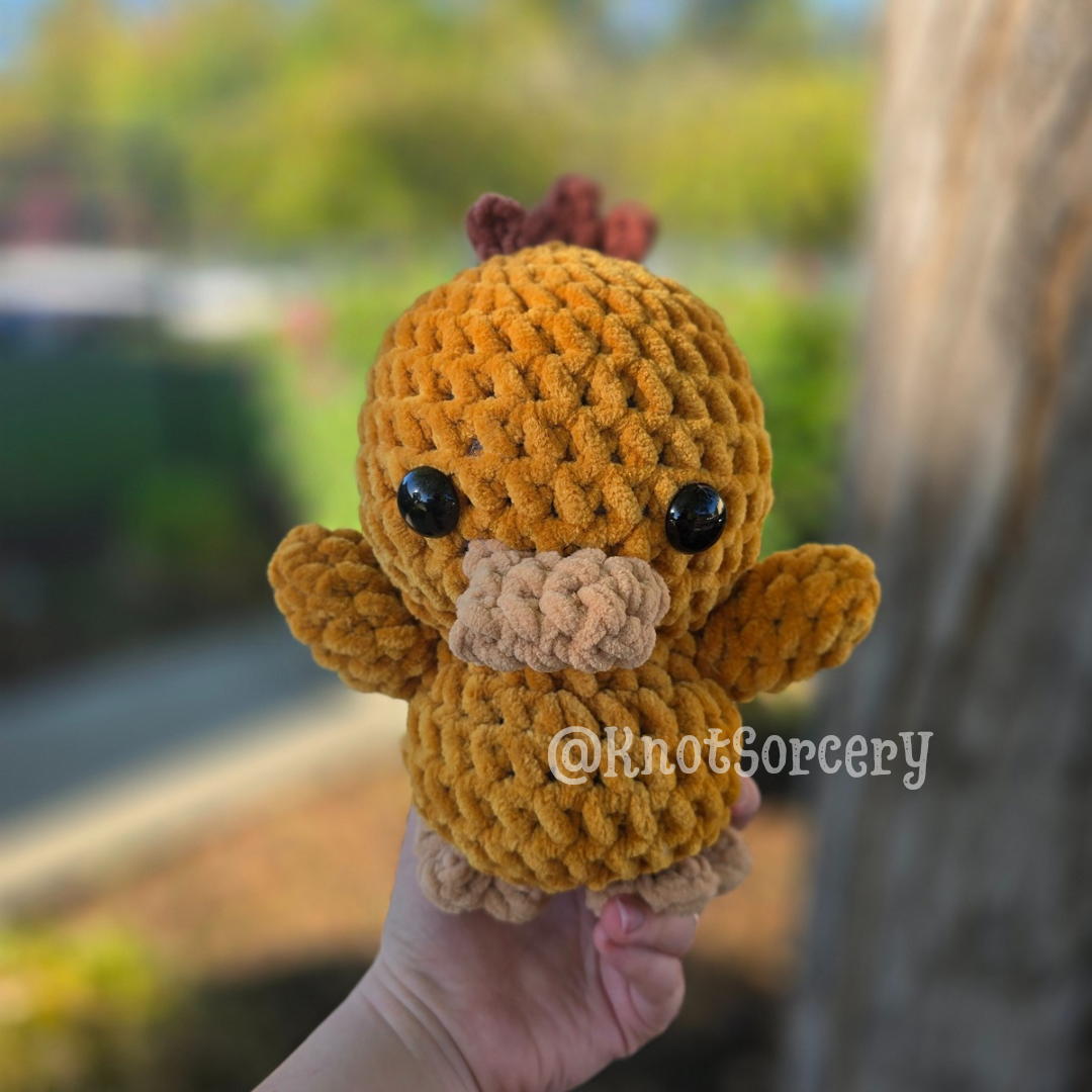 Pokémon Psyduck Inspired OoaK Crochet Companion