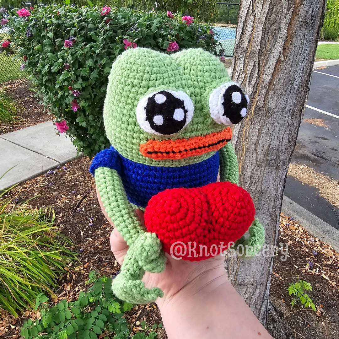 Pepe (Peepo) Crochet Handmade Doll