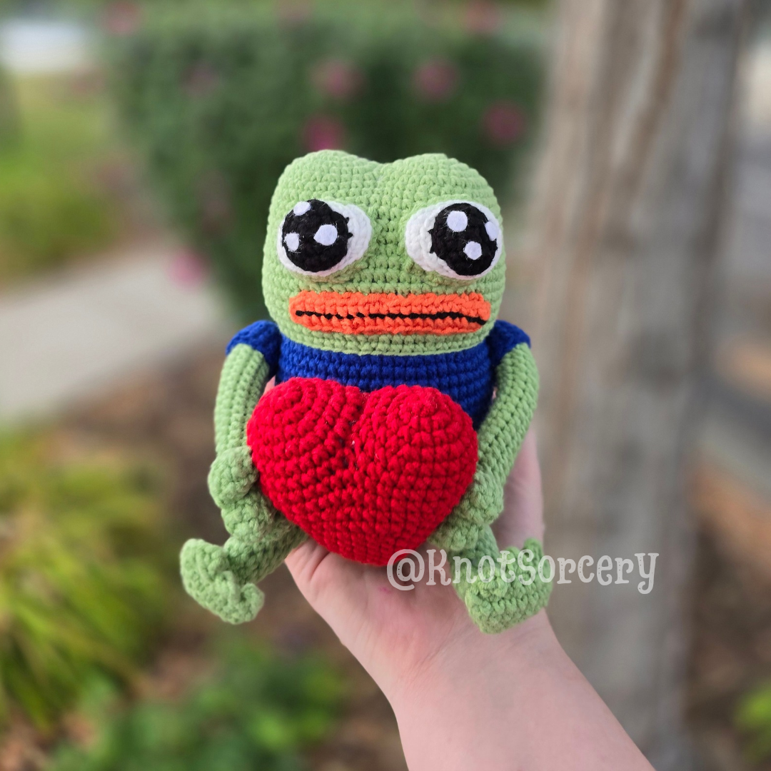 Pepe (Peepo) Crochet Handmade Doll