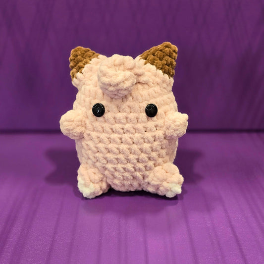 Pokémon Clefairy Inspired OoaK Crochet Companion