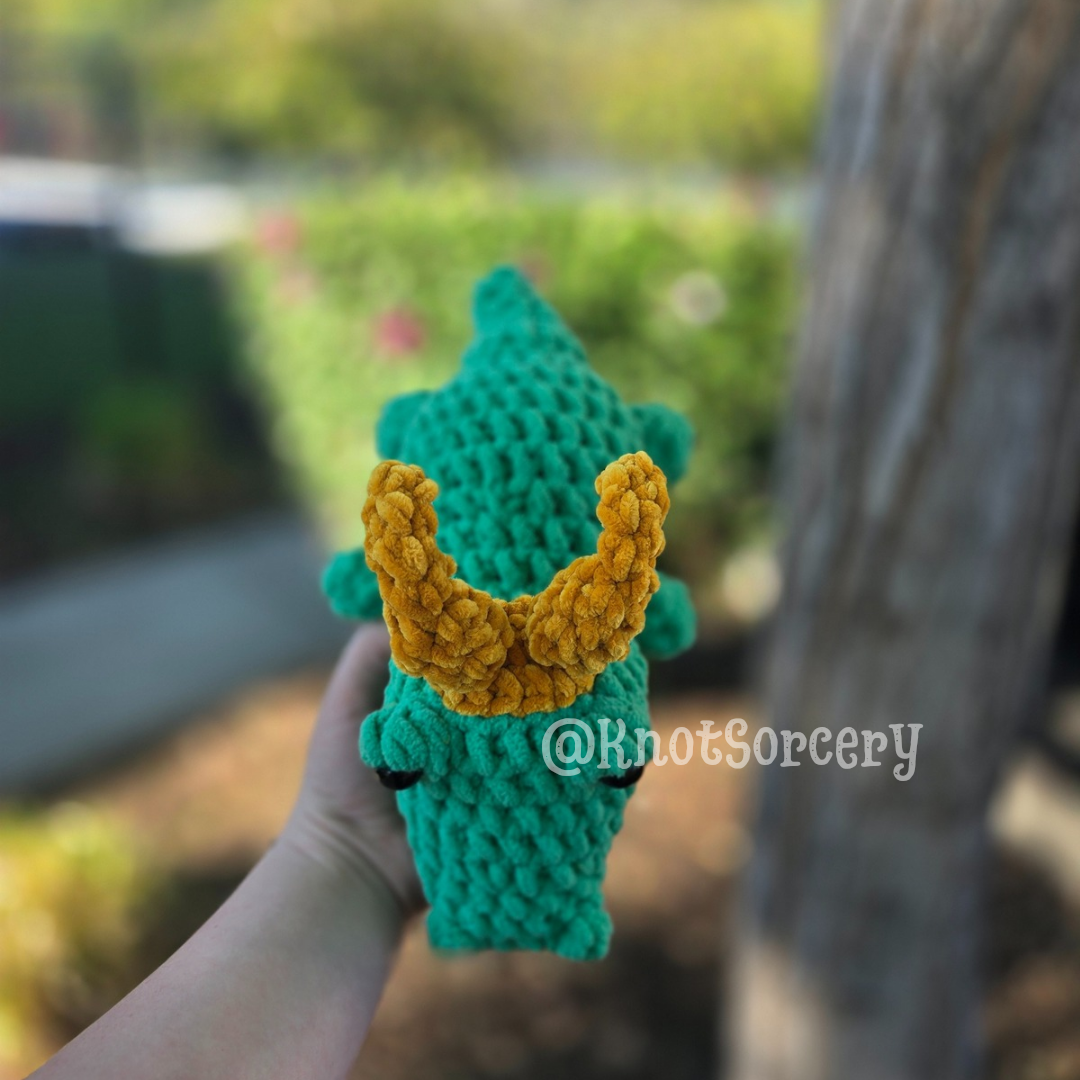 Anti-Hero Collection: Alligator Loki OoaK Crochet Companion