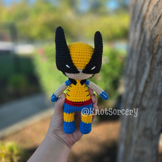 Anti-Hero Collection: Wolverine OoaK Crochet Companion