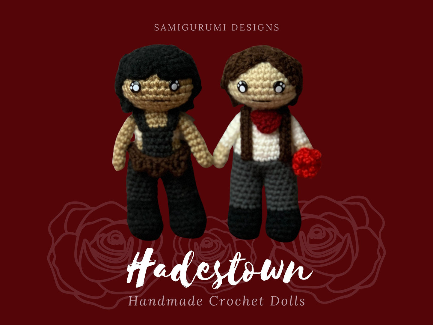 Orpheus and Eurydice from Hadestown OoaK Crochet Companions Knot Sorcery