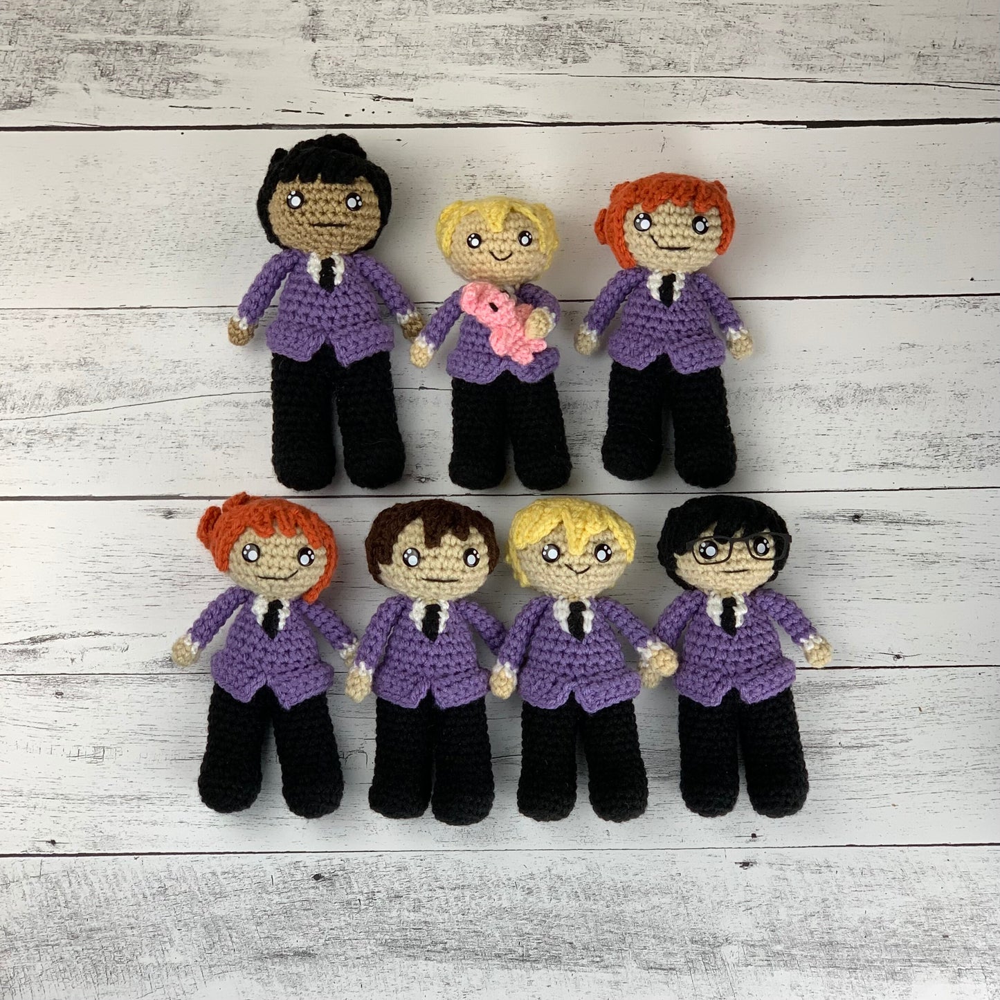 Ouran High School Host Club Inspired OoaK Crochet Companions