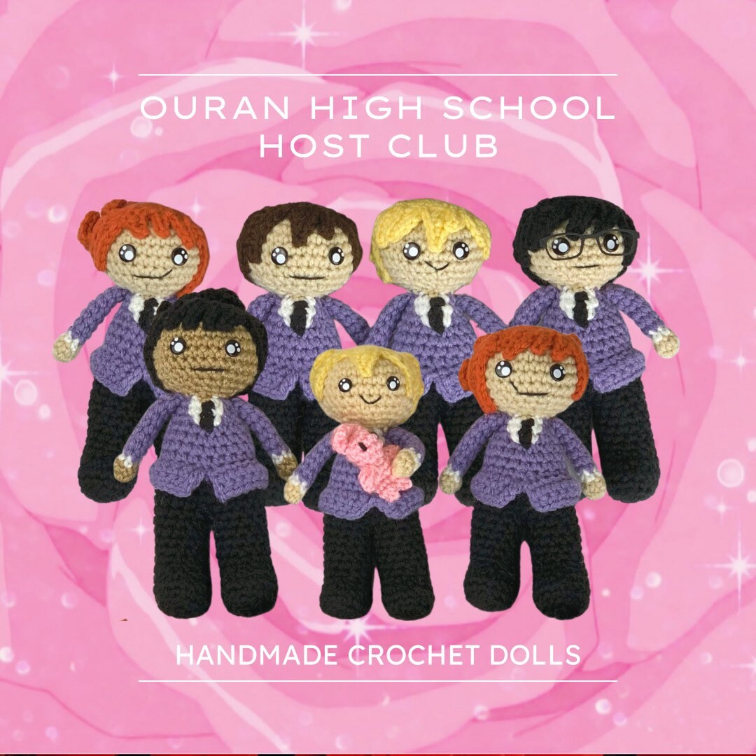 Ouran High School Host Club Inspired OoaK Crochet Companions