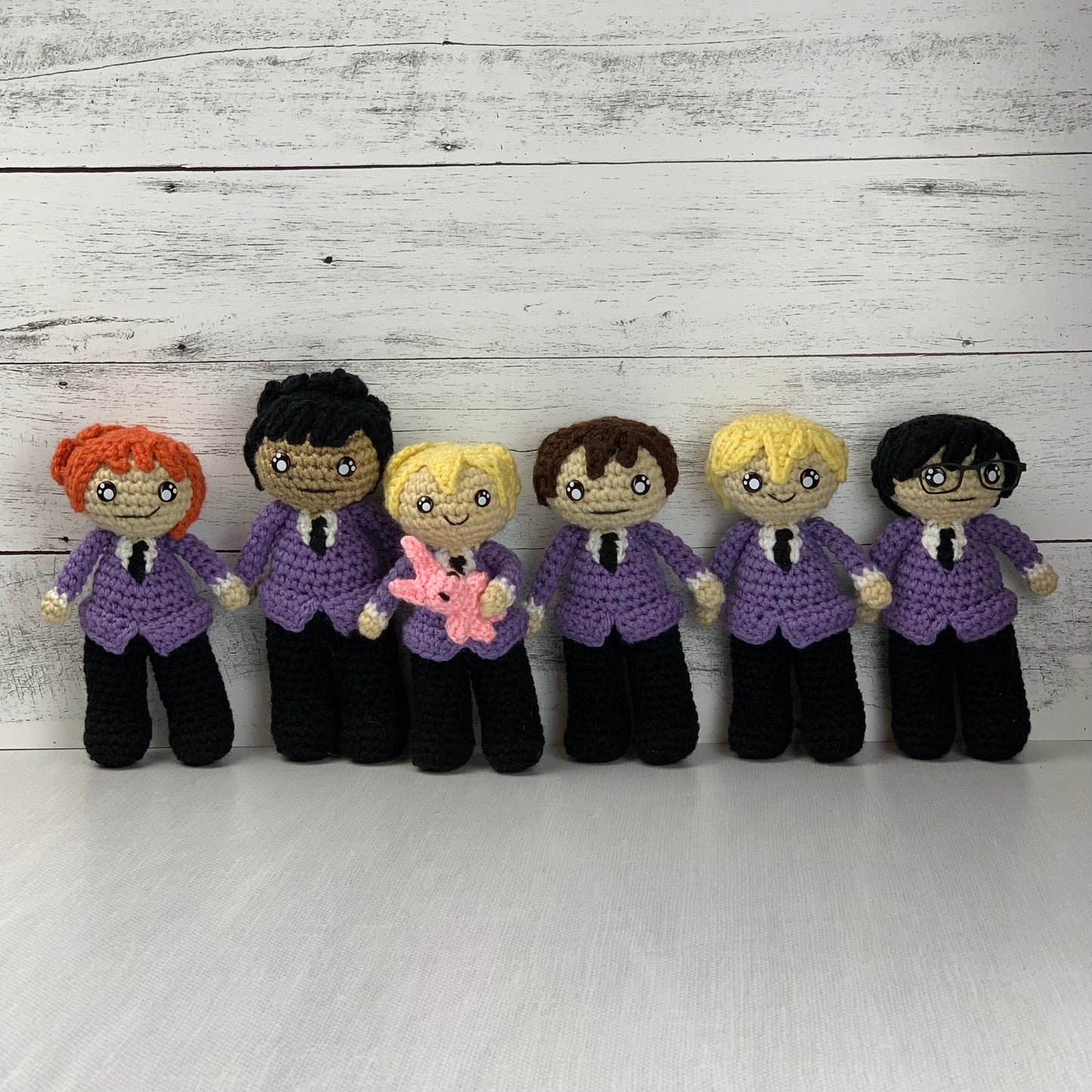 Ouran High School Host Club Inspired OoaK Crochet Companions