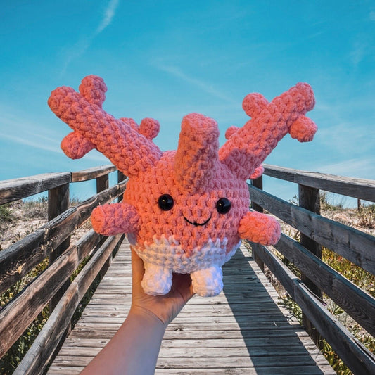 Pokémon Corsola Inspired OoaK Crochet Companion